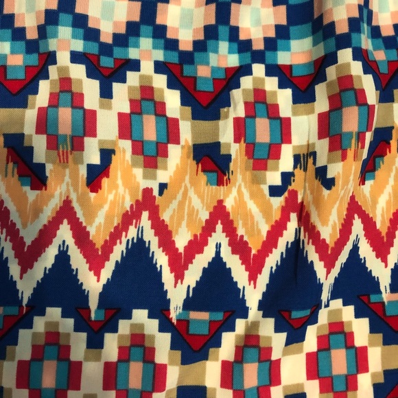 NWOT Love,Zoe Aztec print mini dress size large - Picture 5 of 6